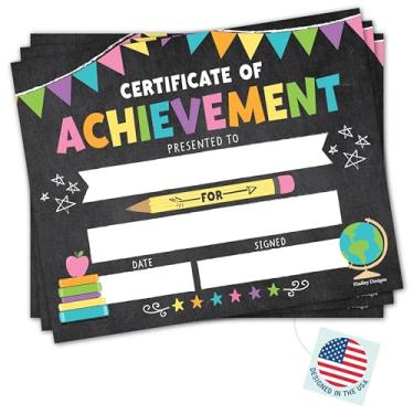 Imagem de 25 certificados coloridos de jardim de infância de diploma pré-escolar para crianças - Papel certificado de diploma de jardim de infância para impressão, certificados de graduação de prêmio para estudantes