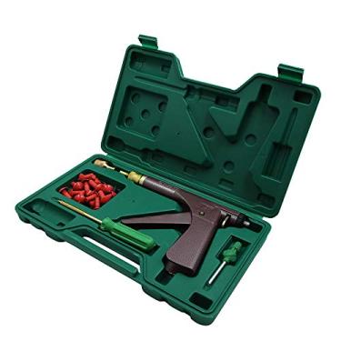 Imagem de uxcell Kit de ferramentas de reparo de pneu sem câmara de ar para roda de carro com plugue de cogumelo