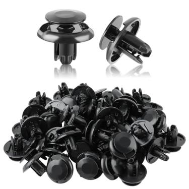 Imagem de Painel de acabamento de para-lama dianteiro de nylon MOTOALL para amortecedor retentor de rebite, clipes tipo empurrão, para orifício de 8 mm, Honda Acura 91512-SX0-003 (100 peças)