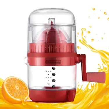 Imagem de Espremedor de mão | Espremedor de laranja portátil com bico de despejar | Extrator de frutas portátil portátil de grau alimentício Espremedor de limão para cozinha, casa, viagens