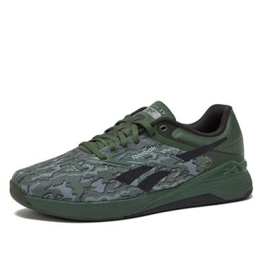 Imagem de Reebok Tênis masculino Nano X5, Cross Training e Tênis de corrida leve para homens, Breakaway Verde/Preto Lavado/Cinza 3, 12 Women/10.5 Men
