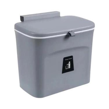 Imagem de Lixeira Grande Montada Na Parede 7/9L Lixeira De Banheiro De Cozinha C