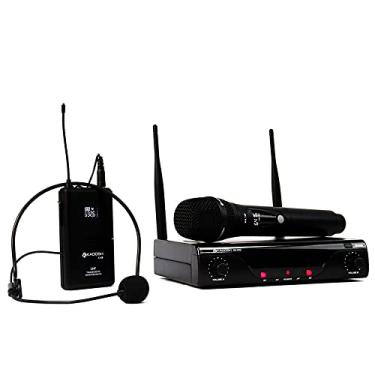 Imagem de Microfone sem Fio de Mão e Headset Kadosh K412C Recarregável