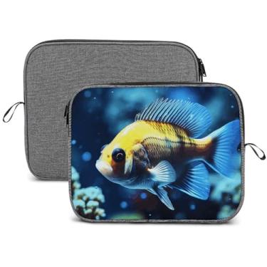 Imagem de Capa para laptop, impermeável, resistente a choques, bolsa protetora para notebook, leve, pesca, natação, viagem, estojo compatível com laptop de 13 a 14 polegadas