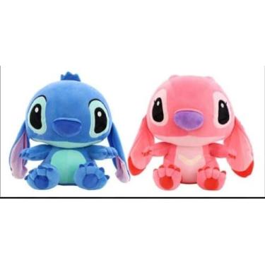 Imagem de Kit Casal Lilo Stitch Pelúcia E Angel 25 Cm - Disney