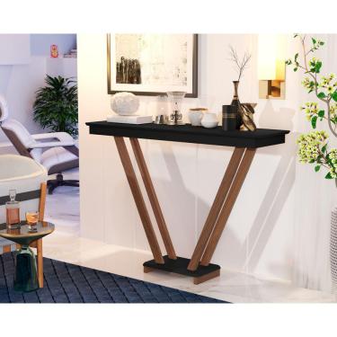 Imagem de aparador buffet bancada para bandeja de bebidas preto