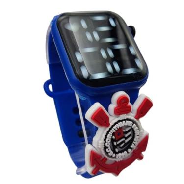 Imagem de Relógio Infantil Digital Poderoso Timão Corinthians-Azul