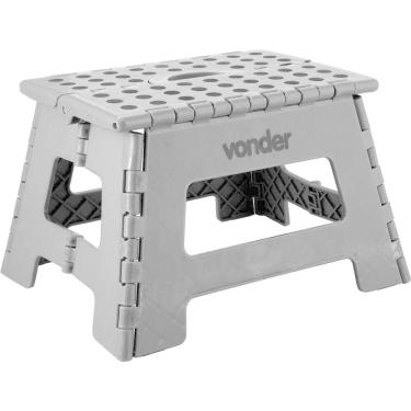 Imagem de Banqueta Plástica Multiuso Dobrável 150KG 220mm  VONDER
