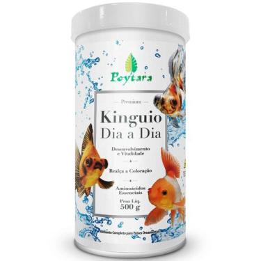 Imagem de Ração Para Peixes Alimento Poytara kinguio dia a dia 500g