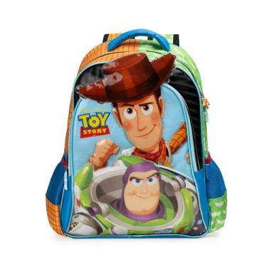 Imagem de Mochila Escolar Masculina Infantil Toy Story Woody e Buzz - Bagaggio, 
