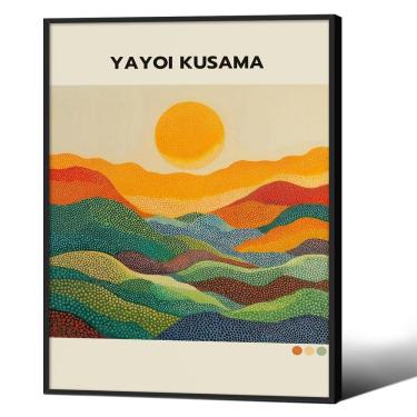 Imagem de Pôster de arte de parede Yayoi Kusama, exposição, decoração japonesa