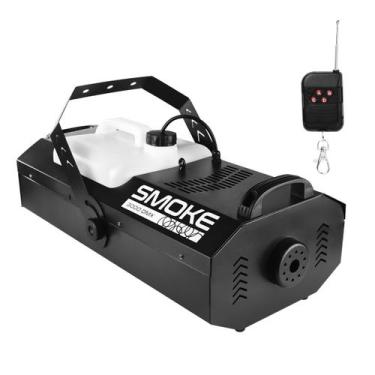 Imagem de Maquina de Fumaça Smoke 3000 DMX Dip Switch Com Controle Sem Fio 3000w