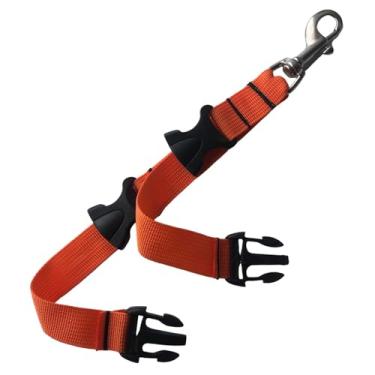 Imagem de Generic Correia para nadadeiras de mergulho, suporte para equipamento de mergulho, acessórios de reposição profissionais, fivela de liberação rápida para, Laranja