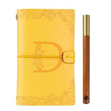 Imagem de Caderno de couro para presente de girassol, presentes personalizados para amantes de girassol, meninas, mulheres no Natal, aniversário, caderno de desenho recarregável, diário de viagem, agenda