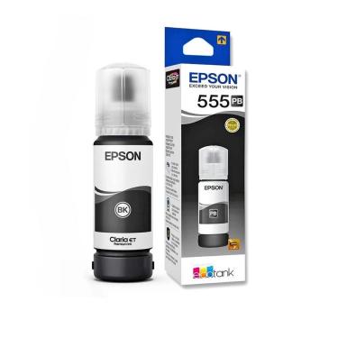 Imagem de Refil De Tinta Preto Pb Epson 555 T555 L8180 L8160 Fotográfica Original
