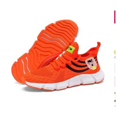 Imagem de Tênis Esporte,33y Macio, Respirável para Academia, Corrida,homens, mulheres (laranja, BR, Adulto, Numérico, 42)