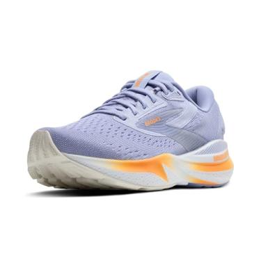 Imagem de Brooks Adrenaline Gts 24 Tênis feminino, Garça-azul/branco/laranja, 8.5