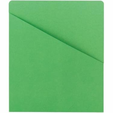 Imagem de Pasta Smead Slash para jaqueta, letra, 11 pontos, 25 por pacote, Verde