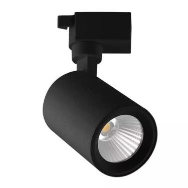 Imagem de Spot Preto LED 10W 6000K Para Trilho Eletrificado - MTX