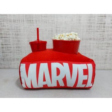 Imagem de Kit cinema - almofada personaliza c/copo + balde de pipoca - THEOVITEX