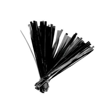 Imagem de Lacre Metal Preto 11cmx4mm C/100 Silver