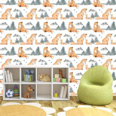 Imagem de Papel de Parede Adesivo - Raposa - Animais - 353ppi - Allodi