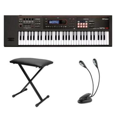 Imagem de Kit Teclado Roland Xps30 com Banqueta e Luminária