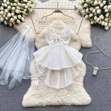 Imagem de Body de Renda Cinza Sexy - Sem Alças, Mangas e Costas - Lingerie Femin