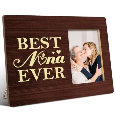 Imagem de JANLAN Porta-retrato para avó, presente para avó, aniversário, Natal, Dia das Mães, Best Nana Ever, serve para fotos de 10 x 15 cm