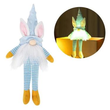 Imagem de Led Easter Gnomes Bunny Decor Ornamentos Pelúcia Boneca Sem Rosto - HU