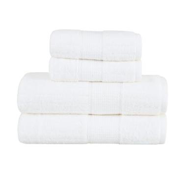 Imagem de Jogo de Toalhas Buddemeyer Fio Penteado Alva Banho Branco 4 Peças