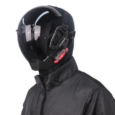 Imagem de Máscara punk para capacete futurista, ficção científica, gótica, fantasia, cosplay, fantasia punk fixe, cosplay para adultos
