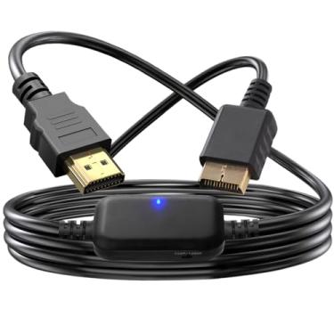 Imagem de Herfair Conversor HDMI PS2 [1080P/720P atualizado] Cabo adaptador PS2 para HDMI para consoles Sony PlayStation 1/2/3, compatível com proporção de tela 4: 3/16: 9 com saída de sinal S/vídeo (1,56 pés)