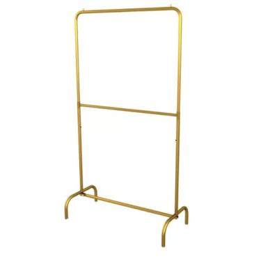 Imagem de Arara Cabideiro De Chão Desmontável - Loja ou Closet 60cm (DOURADA)