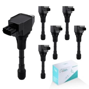 Imagem de AULINK Conjunto De 6 Bobinas De Ignição Uf550 C1670 (2,5 L 3,5 L V6) Para Infiniti Ex35 Fx35 G25 G35 Jx35 M35 M35H Q50 Q70 Qx60, Nissan 350Z Maxima Quest Pathfinder Murano Altima Xterra