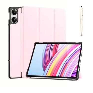 Imagem de Capa Case Flip Compatível Com Xiaomi Poco Pad 12.1 Polegadas Capa Protetor Comp Para Xiaomi Redmi Pad Pro 12.1 2024 Autosleep (rose)