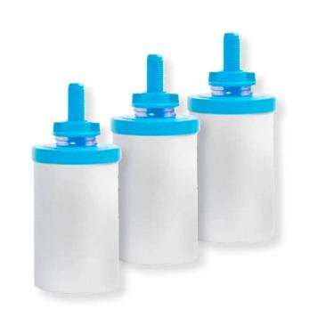 Imagem de Kit 3 Uni. Vela Filtro De Barro Cristalina Retém Impurezas