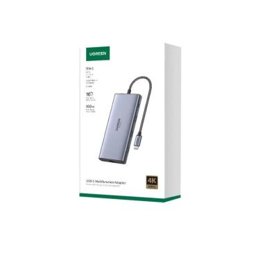 Imagem de Hub Adaptador Ugreen Usb C 3.2 Gen 2 10Gbps 4K Carga Pd 100W