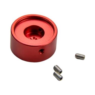 Imagem de MERIGLARE Tampa do botão do pedal de guitarra, pedal de com parafuso, acessórios de reparo, substitui a tampa prego pé para pedais de efeito de guitarra, Vermelho