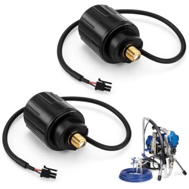 Imagem de Lounsweer 2 peças 249005 Pulverizador regulador de pressão valor válvula reguladora de controle de pressão compatível com Graco Airless Sprayer 190 LTS/ 210 ES/ 390 Nova