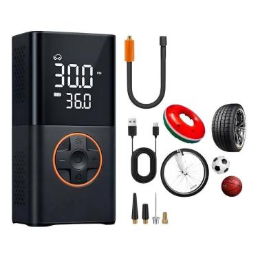 Imagem de 5X Calibrador Portátil Mini Compressor Encher Pneu Bomba De