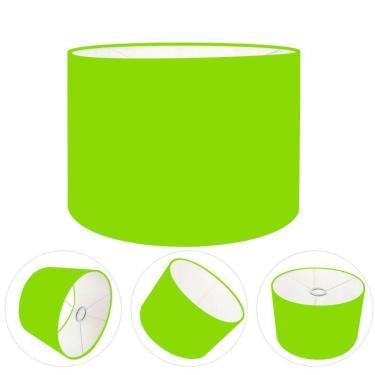 Imagem de Cúpula Abajur Cilíndrica Cp-7018 ø40x25cm Verde Limão