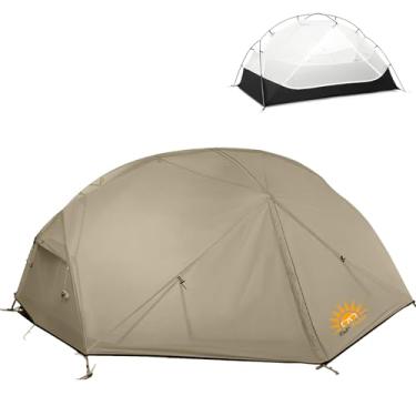 Imagem de Barraca Camping lmpermeavel 2 Pessoas,Tenda esférica para acampamento ao ar livre, dobrável portátil à prova de chuva com dois andares.