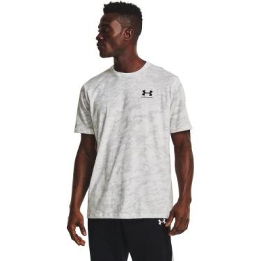 Imagem de Camiseta Masculina Under Armour Abc Camo, Branco, P