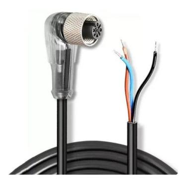 Imagem de Cabo Conector M12 P/ Sensores Ângulo 90 Pnp Led 4 Fios 10m - AOTORO, P