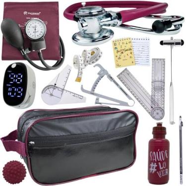 Imagem de Kit Fisioterapia Maleta Goniometro Martelo Buck Completo - Love Saude,