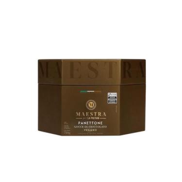 Imagem de Panettone maestra la pastina gotas de chocolate vegano 750g