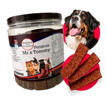 Imagem de Petisco Bifinho Premium Para Cachorro Pote 1kg (Churrasco)