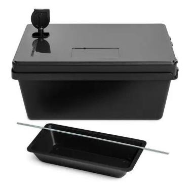 Imagem de Kit 1 Porta Iscas Com Chave Proteção Para Crianças e Animais - Global 