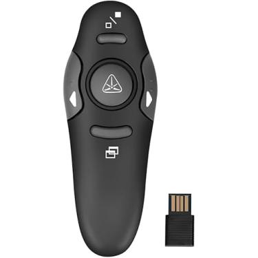 Imagem de Apresentador Caneta Controle passador de Slides sem fio com Laser Vermelho - Controle Total de Slides com Precisão e Liberdade de Movimento - Ideal para Aulas, Palestras e Reuniões.